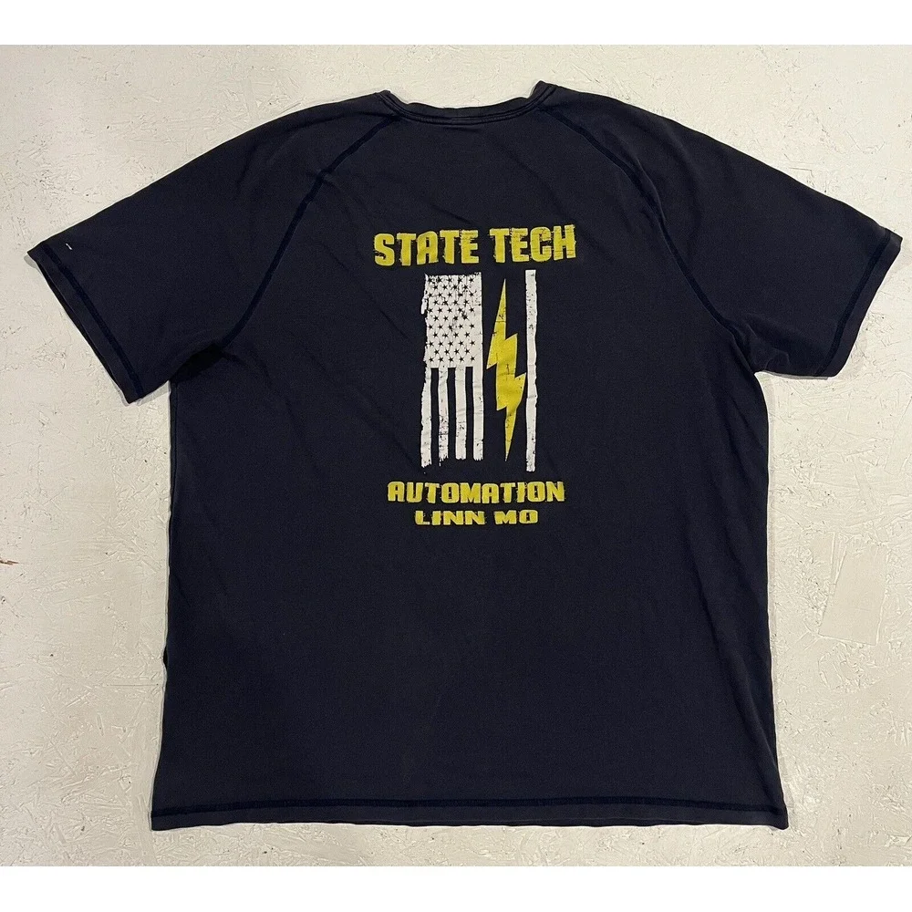 Men's XL Carhartt Force Relaxed Fit Short‎ Sleeve Crewneck T-Shirt State Tech